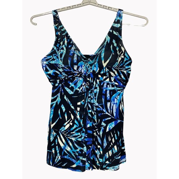Swimsuits for All Women’s Plus 24 Twist Front Swim Dress One Piece Black New - Picture 1 of 9